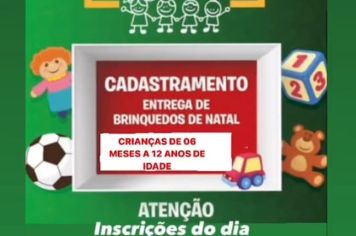 Foto - Cadastramento entrega de brinquedos de Natal