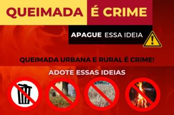 QUEIMADA URBANA É CRIME!!