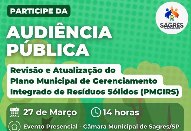 Audiência Pública Plano Municipal de Resíduos Sólidos